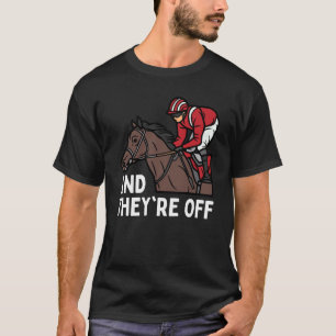 Camiseta E ELES PARTEM Dia da Corrida de Cavalos Derby Cav