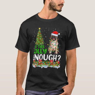 Camiseta É Engraçado Que Este Papai noel Jolly Chega De Pug