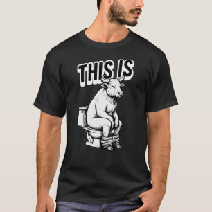 Camiseta É Engraçado Que Isto É Touro Sentado Na Piada De B