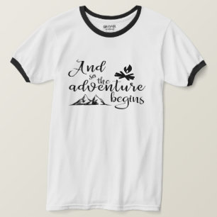 Camiseta E então a aventura começa