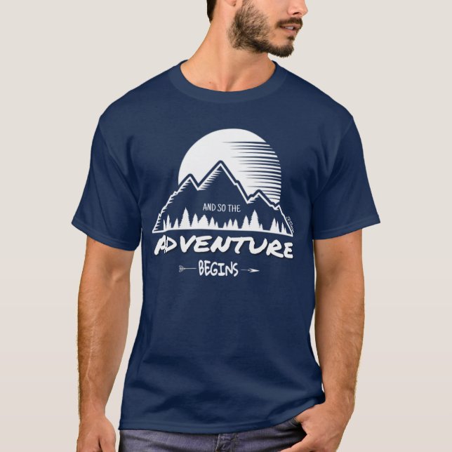 Camiseta E Então A Aventura Começa (Frente)