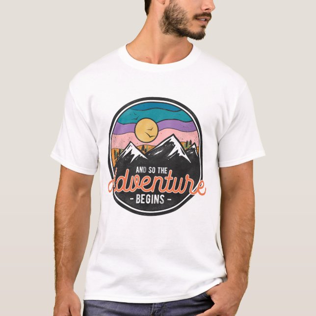 Camiseta E Então A Aventura Começa (Frente)