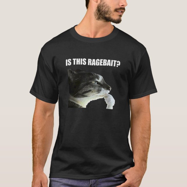 Camiseta é Este Meme de Gato Ragebait (Frente)