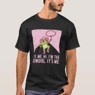 Camiseta É Eu, Olá, Eu Sou A Cowgirl É Eu Sapo Engraçado Oe