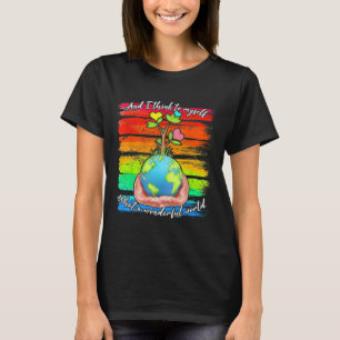 Camiseta E Eu Penso Para Mim Mesmo Que Uma Terra Maravilhos