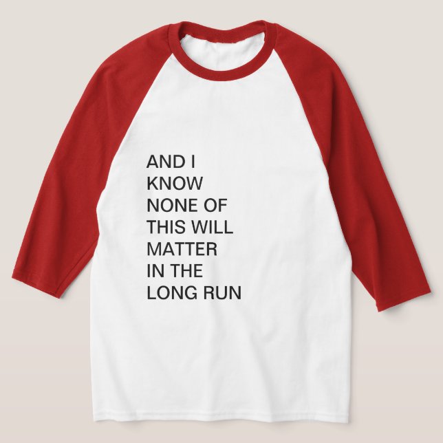 CAMISETA E EU SEI QUE NENHUMA DESTA COISA IMPORTARÁ (Postura )