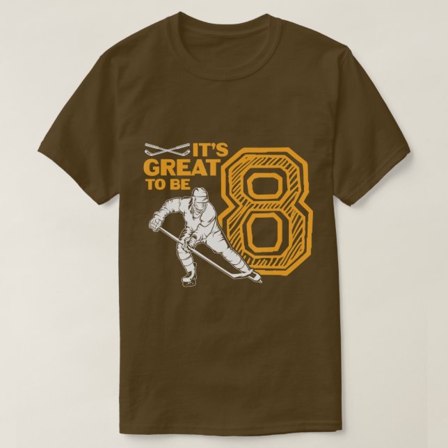 Camiseta É Excelente De Ser A 8ª Festa de aniversário De Hó (Frente do Design)