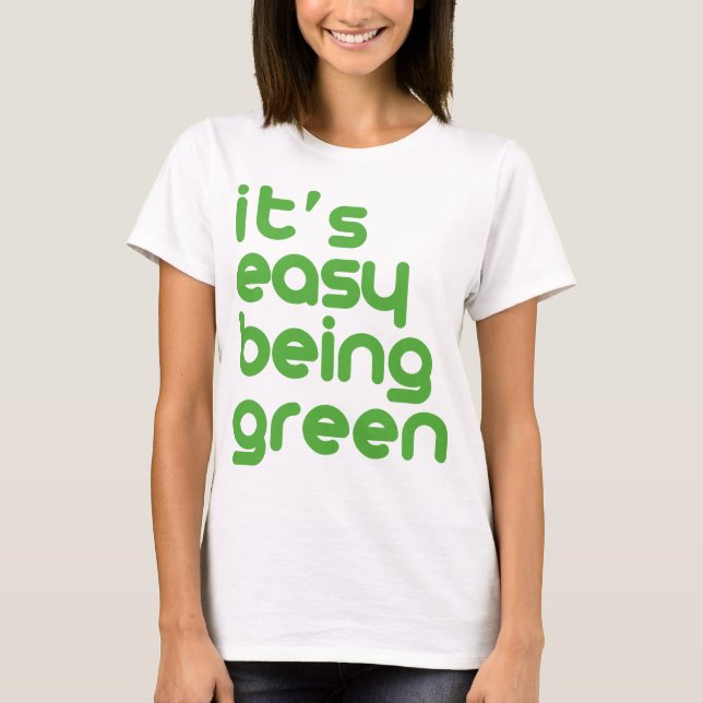 Camiseta É fácil ser verde (Frente)