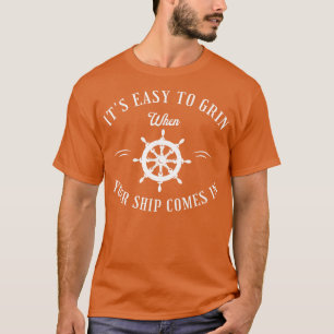 Camiseta É fácil sorrir quando sua nave entra