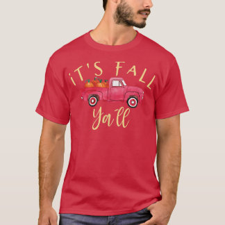 Camiseta É Fall Ya'll Cute Autumn Pumpkin Truck