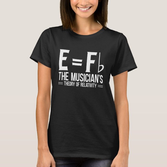 Camiseta E Fb A Teoria Musical Da Relatividade Piano (Frente)