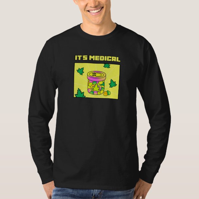 Camiseta É Febre Engraçada Médica Que Gummies Bonito Stoner (Frente)