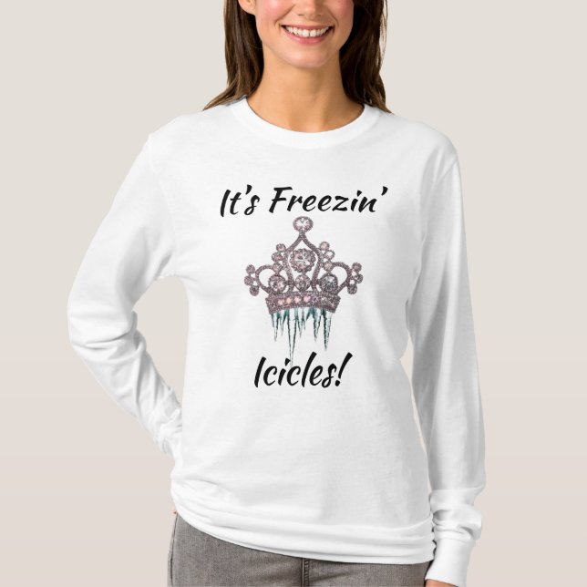 Camiseta "É Freezin' Icicles" Diva (Frente)