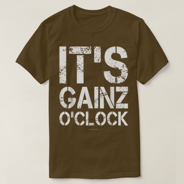 Camiseta É Gainz O'clock Suas receitas Oclock Engraçado (Frente do Design)
