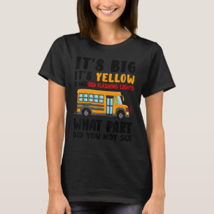 Camiseta É grande É amarelo Tem Luzes Piscantes Vermelhas