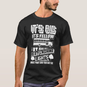 Camiseta É grande É amarelo Tem Luzes Piscantes Vermelhas