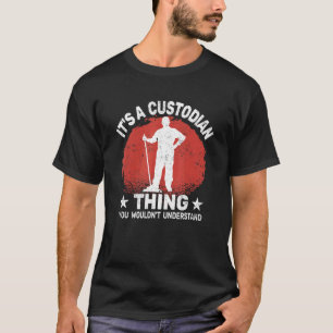 Camiseta É guardião Coisa para a custódia de uma escola