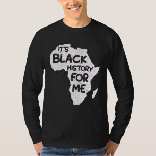 Camiseta É História Negra Para Mim Homens Da História Negra