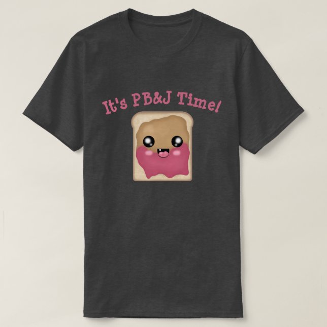 Camiseta É hora da gelatina de amendoim (Frente do Design)