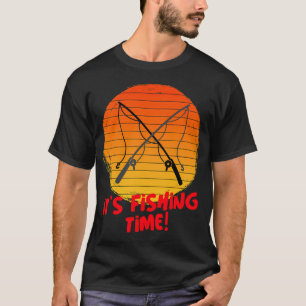 Camiseta É hora da pesca!-pesca.