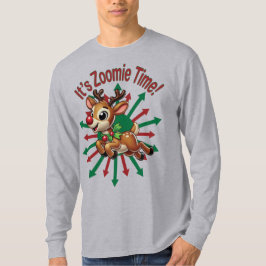 Camiseta "É hora da Zoomie! Reindeer de Natal