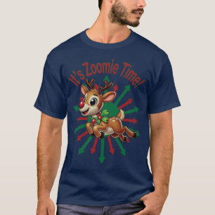 Camiseta "É hora da Zoomie! Reindeer de Natal