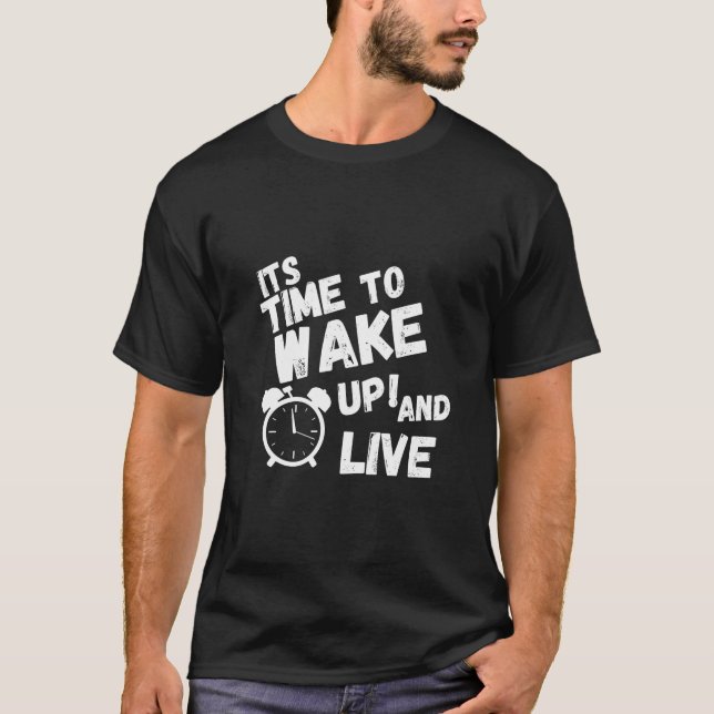 Camiseta é hora de acordar e viver (Frente)