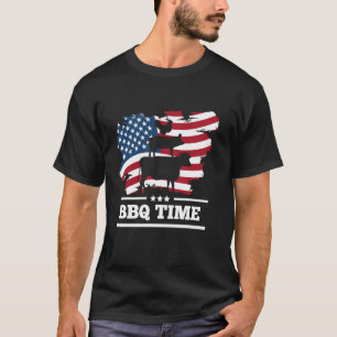 Camiseta É hora de churrasco de porco, carne ou frango, def