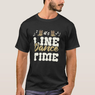 Camiseta É Hora de Dança em Linha Botas de Cowboy Música Co