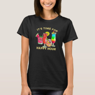 Camiseta É Hora De Feliz Coquetel Barista