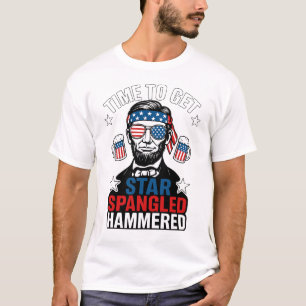 Camiseta É Hora de Ficar Estrelado e Embriagado