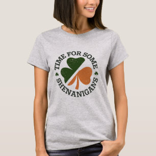 Camiseta É hora de St. Patrick fazer algumas travessuras de