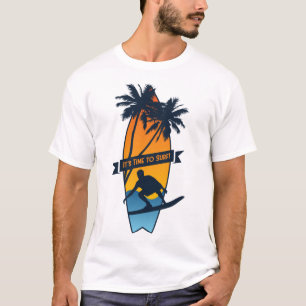 Camiseta É Hora de Surfar Sunset Palmeira Surf Beach