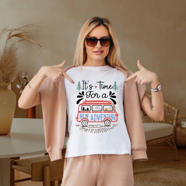 Camiseta É hora de uma nova aventura (Criador carregado)