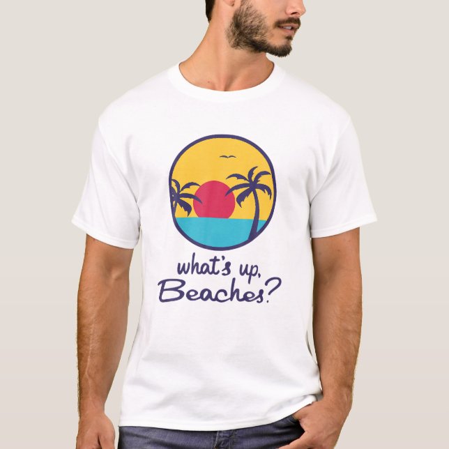 Camiseta É Hora De Verão Para Pegar Praias! Par de TV Engra (Frente)