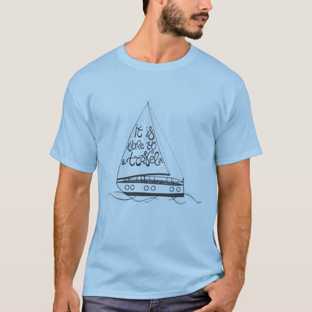 Camiseta É hora de viajar (Frente)