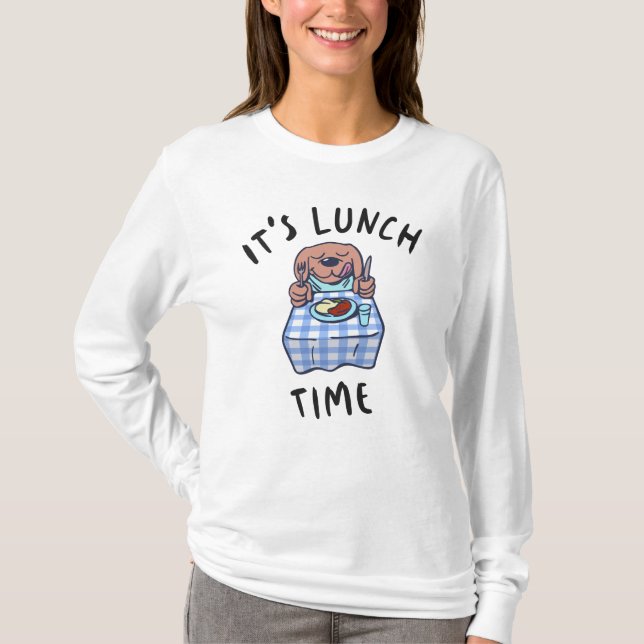 Camiseta É hora do almoço (Frente)