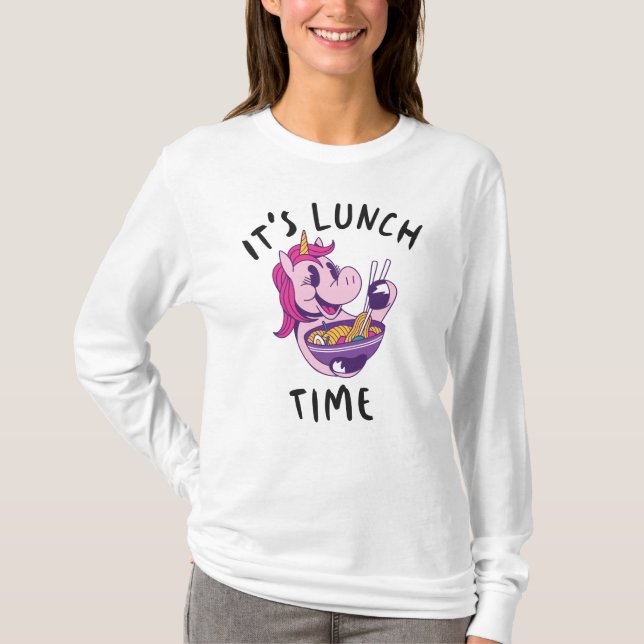 Camiseta É hora do almoço (Frente)