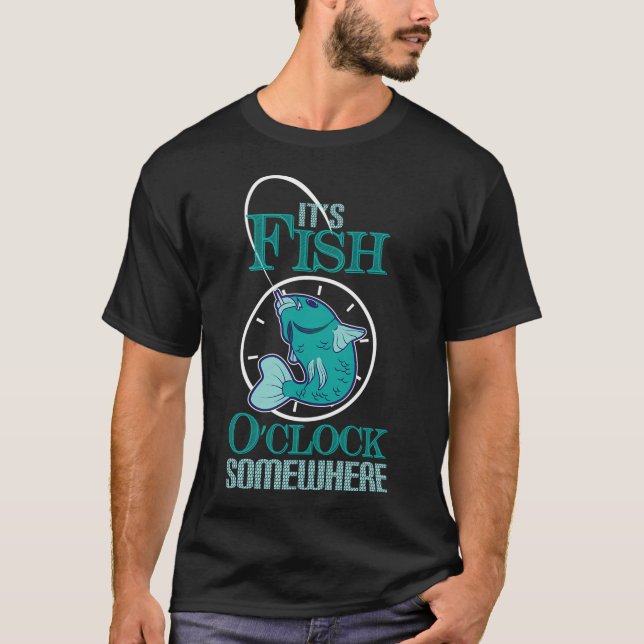 Camiseta É hora do peixe em algum lugar (Frente)