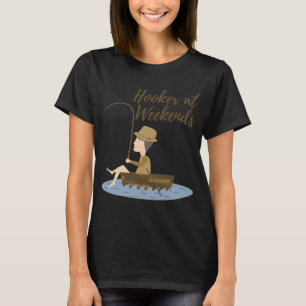 Camiseta É hora do peixe em algum lugar Pescador