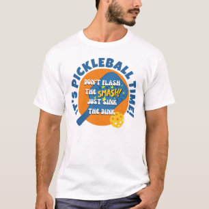 Camiseta É HORA DO PICKLEBALL Diversão Pickleball