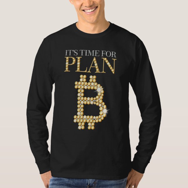 Camiseta É Hora Do Plano B, Criptocuro De Blockchain Blockc (Frente)