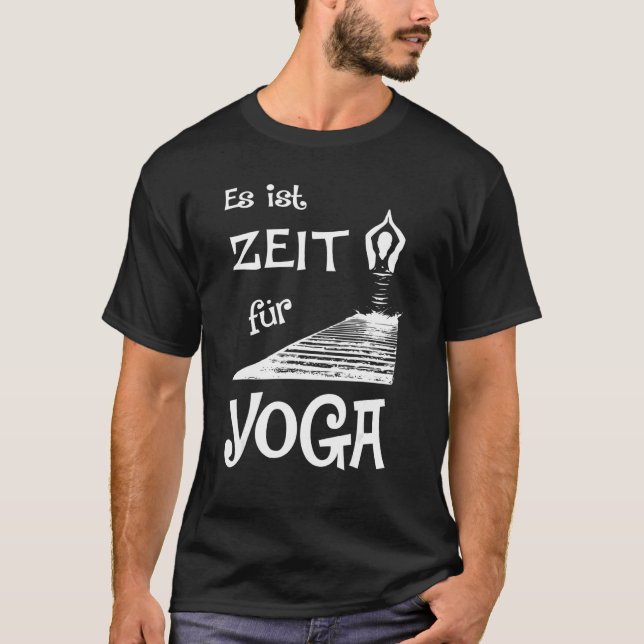 Camiseta É hora do yoga (Frente)