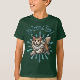 Camiseta É Hora do Zoom Gato Maine Coon
