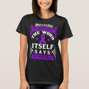 Camiseta É Impossível! Fibromialgia Sensibilização