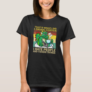 Camiseta É isso que eu bebo café que odeio Pessoas