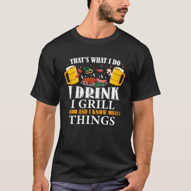 Camiseta É isso que eu bebo, eu grito e sei coisas (Frente)