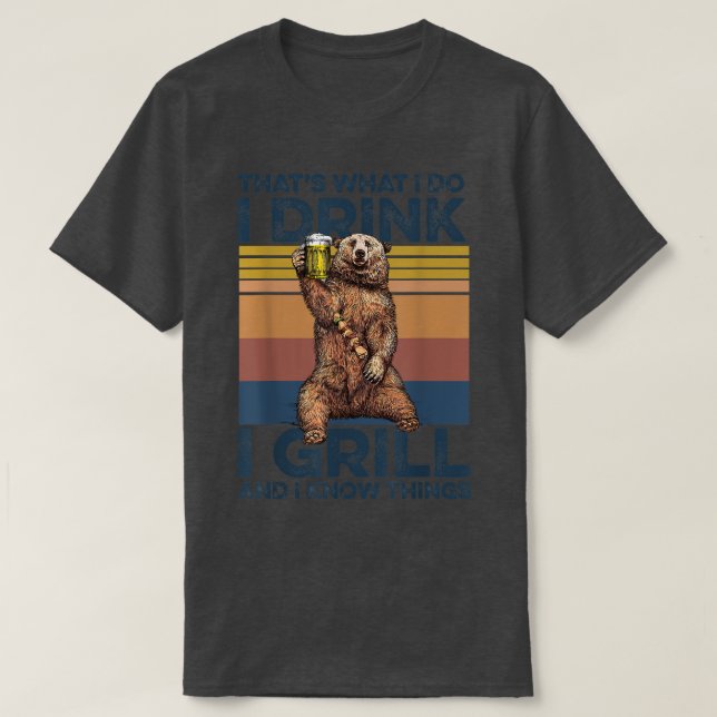 Camiseta É isso que eu bebo que eu grito e sei coisas (Frente do Design)