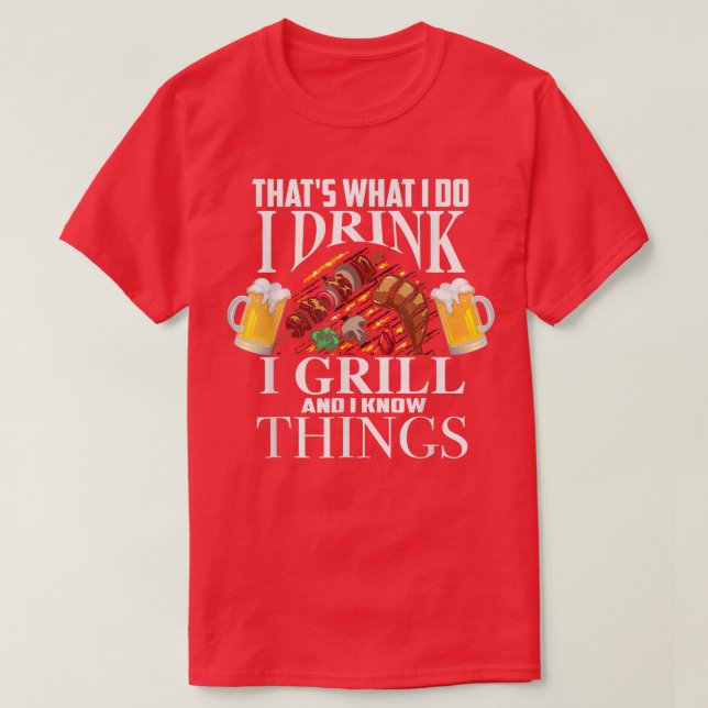 Camiseta É isso que eu bebo que eu grito e sei coisas (Frente do Design)