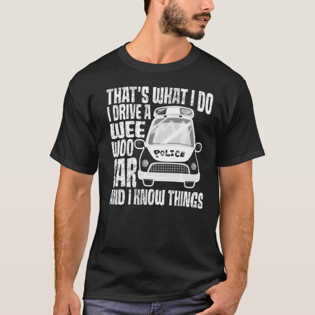 Camiseta É isso que eu faço, eu dirijo um vagão e sei (Frente)